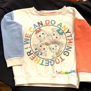 Cocomelon 4T kids multicolor sweatshirt